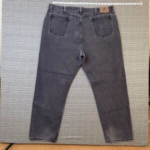 Wrangler Men's Jeans Black Wash Denim Classic Fit Size 44x32